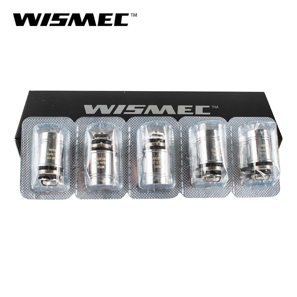 100% оригинал Wismec Reux мини головка Замена Тройная катушка 0.2ohm нержавеющая сталь