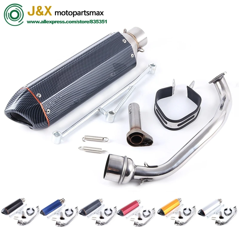 Мотоцикл изменение скутер GY6 125cc 150cc связаться Ближний трубы + глушитель выхлопной