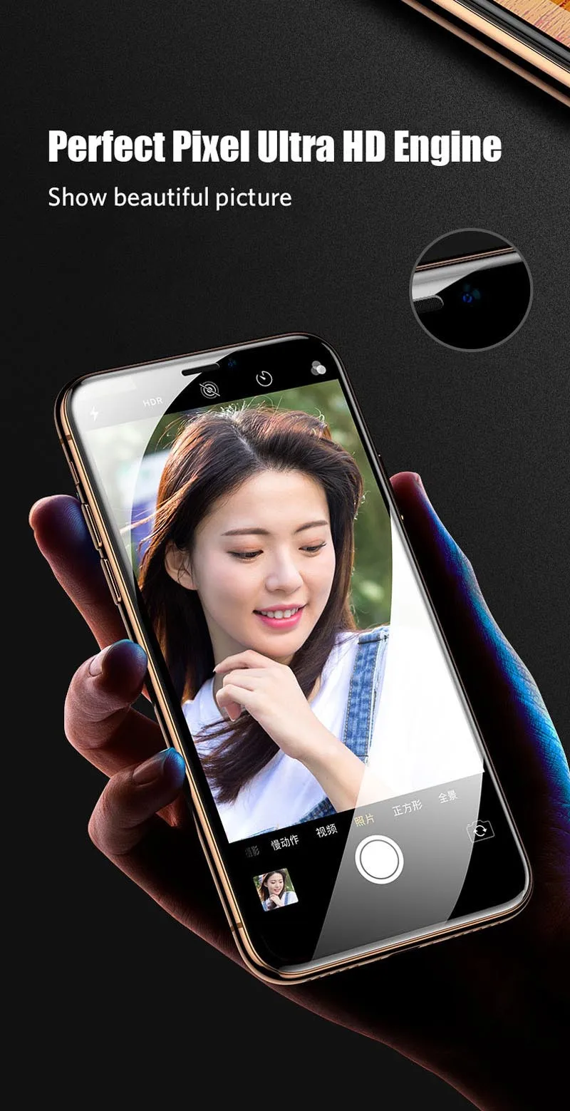 10D ультра HD жесткая пленка из закаленного стекла для iPhone 6 6s 7 8Plus X полное покрытие гладкая пленка для iPhone XS Max XR XS пленка для переднего экрана