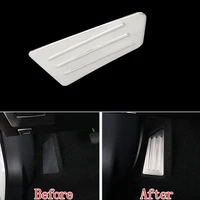 stainless steel brake foot rest dead pedal pad cover trim sticker fit for toyota corolla 2011 2015
