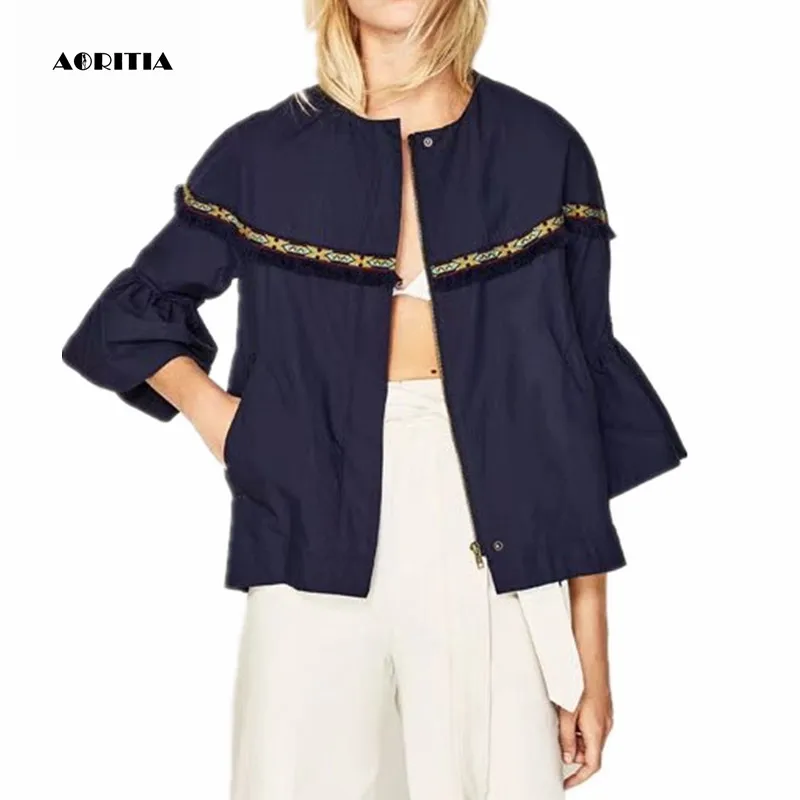 2019 осенне-весенний женский пиджак с кисточками верхняя одежда куртки