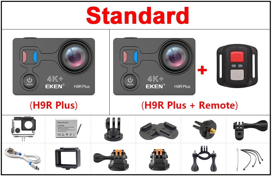 Eken H9R Plus Экшн-камера Ultra HD 4K A12 4 k/30fps 1080 p/60fps для Panasonic 34112 14MP go Водонепроницаемая wifi Спортивная камера pro