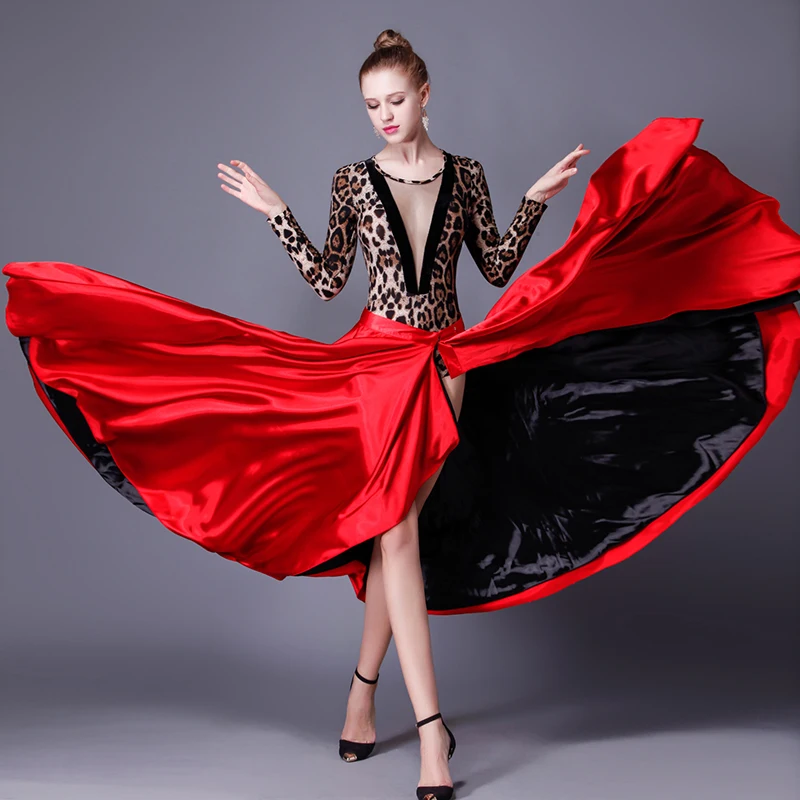 Костюм для латиноамериканских танцев новая юбка фламенко|latin dance costumes|latin dancelatin
