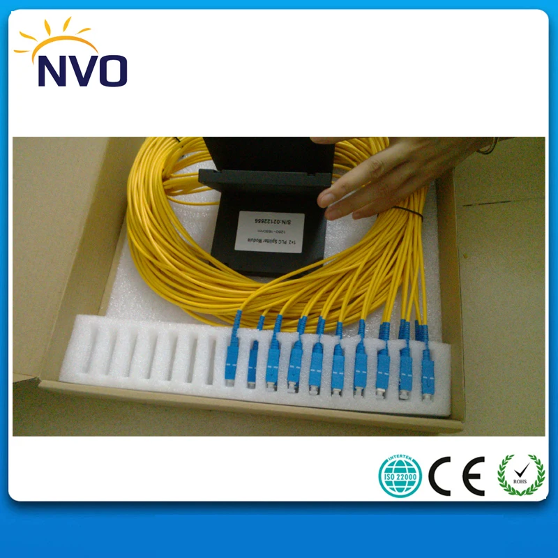 ABS упаковка диаметр: 2 0 мм Длина: 1 м SC/APC 1*2 Волоконно-оптический PLC Splitter-10pcs в