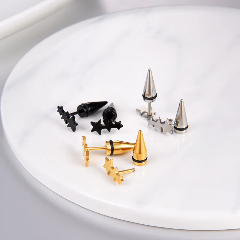 PROSTEEL Geometry Star Stud Earrings 3 Pair/Set for Women Girls Fashion Jewelry Accessories oorbellen voor vrouwen 3PSE3276JGH | Украшения