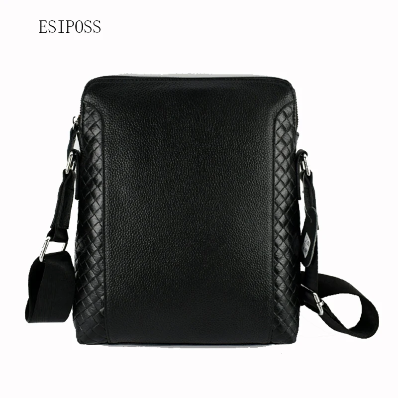 Сумка мессенджер мужская из натуральной кожи модный саквояж на плечо в деловом