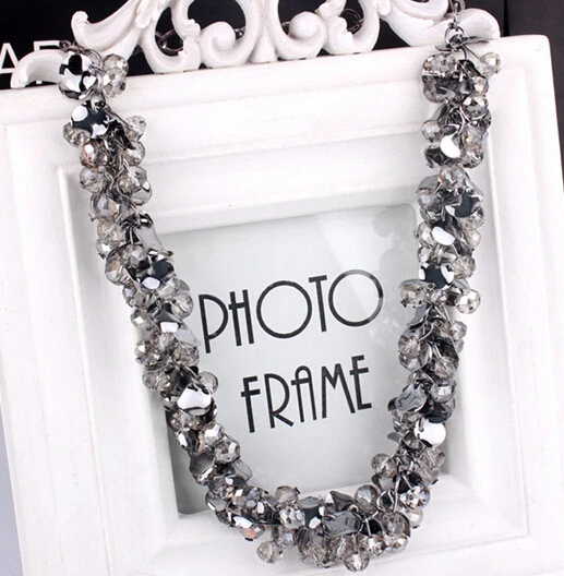 Collier Femme 2019 Fashion Choker Statement Necklaces &amp Pendants for Women Men Jewelry Crsstal Beads Collares bijoux accessories |