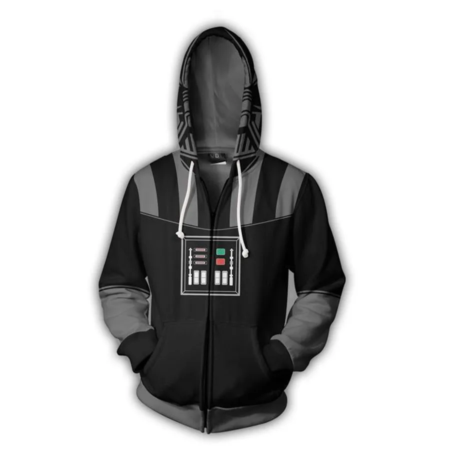 AS photos Кинозвезда толстовки Star Wars Толстовка костюмы Косплэй Дарт вэйдер» Анакина Скайуокера, куртка, верхняя одежда для маленьких девочек - Цвет: AS photos