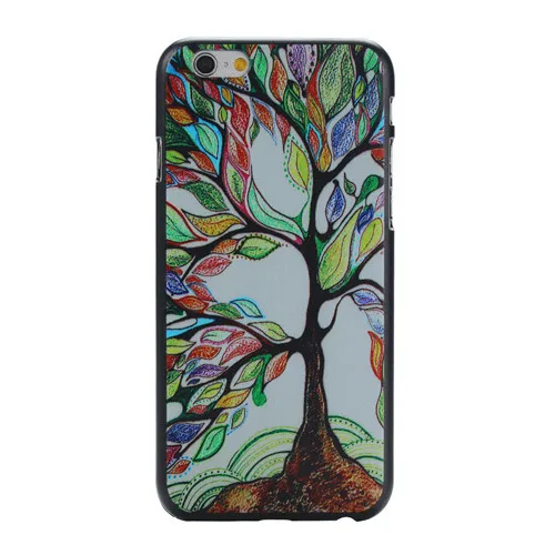 For iPhone 6 Case Cartoon Cat Flower PC Plastic Hard Back Skin Apple 4.7 Inch Phone Cover 20PCS/LOT HYP-23 |