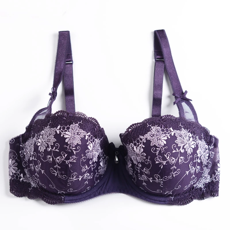Женский маскарадный бюстгальтер с длинным покрытием кружевной цветочной