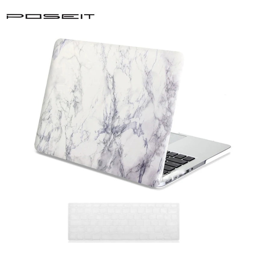 Чехол POSEIT для ноутбука MacBook Air 11 13 дюймов 2016 жесткий чехол с мраморным узором MAC Pro 3