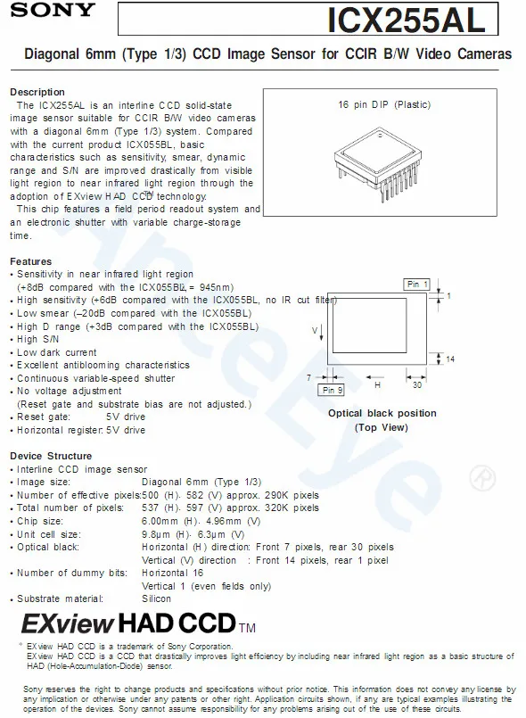 AnceEye ICX254AL ICX255AL 2463 sony CCD черный и белый низкий 0.001Lux мини B/W B& W промышленная камера тест кулачок давления 10 мм p объектив