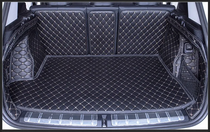 

For BMW X1 F48 2016.2017.2018 Full Rear Trunk Tray Liner Cargo Mat Floor Protector foot pad mats Embroidery Leather