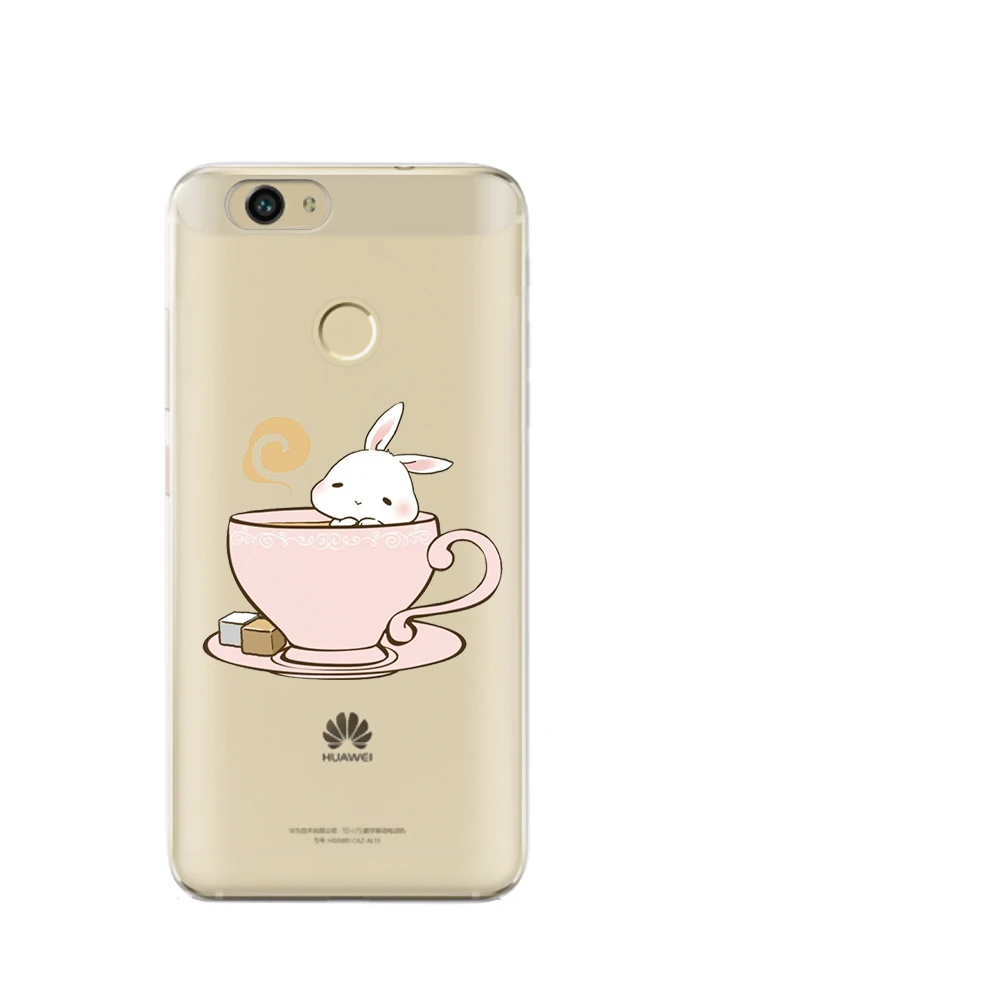 Модный чехол для телефона Huawei P10 lite Honor 9 6A Y7 Y5 Y6II Pro Nova 2 Plus Mate 10 P8 P9 Lite 2017 Teacup Animal Fundas |