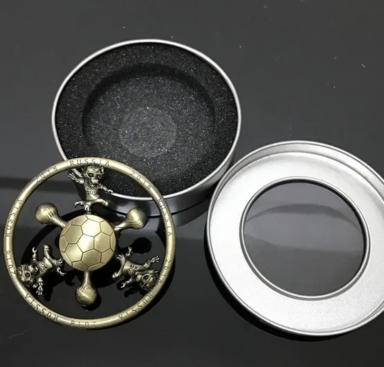 Ручной Spinner Металлический EDC Непоседа счетчик Ретро латунь талисман анти стресс