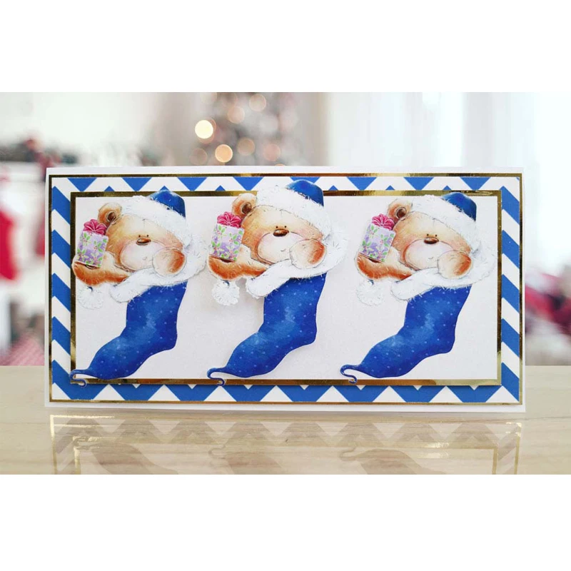 Metal Christmas Stocking Die Cutting Stencils for DIY Scrapbooking Embossed Photo Album Paper Cards Making Decorative Crafts | Дом и сад