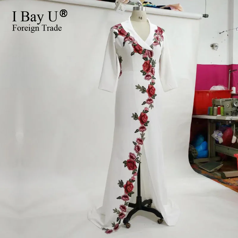 Настоящая роскошь цветок Кружево вечерние платья 2017 В Средства ухода за кожей