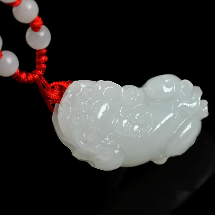 Yanting натуральный афганский белый кулон ожерелье PIXIU Подвеска для изготовления