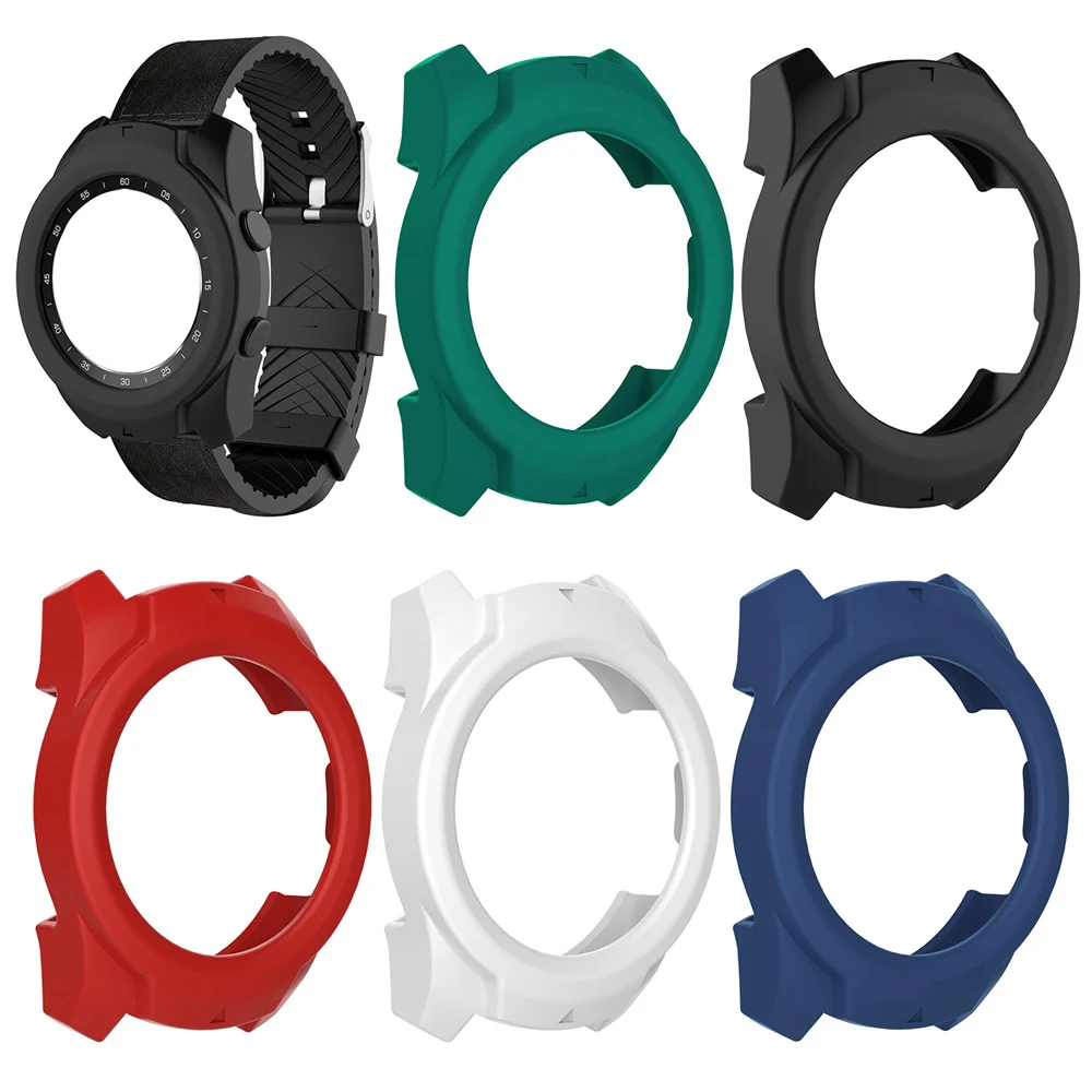 Защитный чехол Hangrui для умных часов Ticwatch Pro чехлы с полным покрытием силиконовый