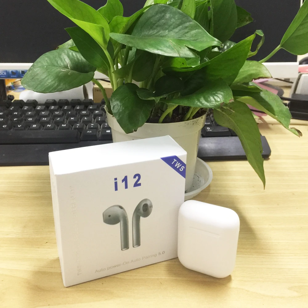 I12 TWS Наушники Беспроводные Bluetooth 5 0 наушники вкладыши сенсорное управление 3D True