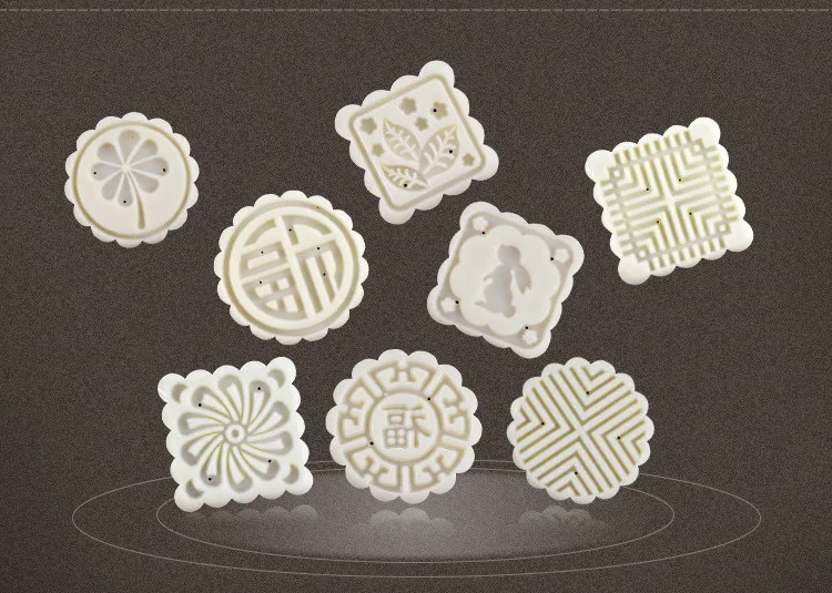 50 г 75g100g все виды Mooncake прессформы Набор DIY Mooncake инструменты Пластиковые Кондитерские плунжеры Ручной пресс форма для лунного пряника инструмент для выпечки
