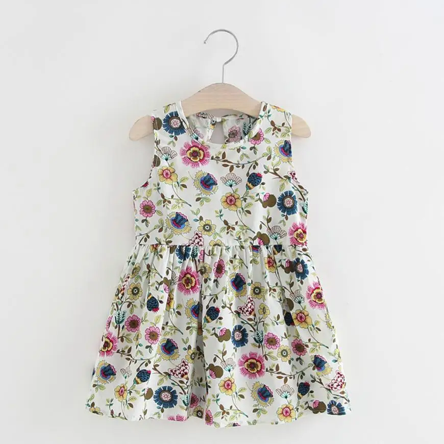 Новинка Брендовые летние платья принцессы для маленьких девочек с принтом