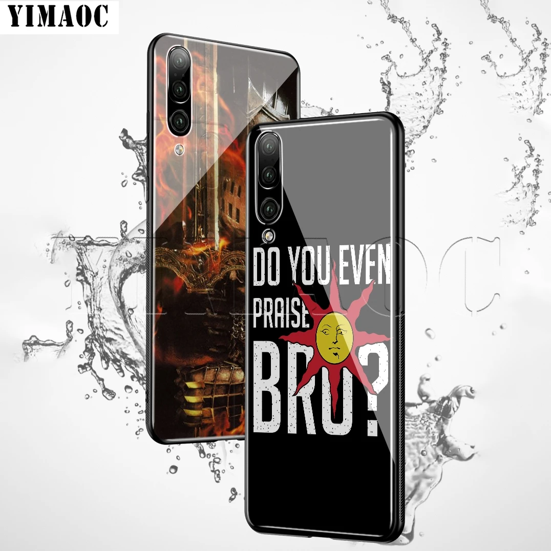 YIMAOC хвалит солнце темные душ стеклянный чехол для huawei Honor mate 7A 8X9 P10 20 30 Y6 Y9 P smart lite Pro