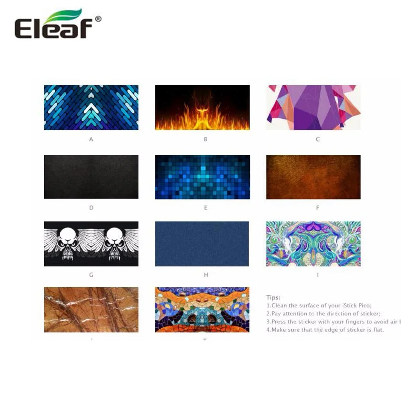 Оригинальные наклейки Eleaf iStick Pico для аккумулятора | Электроника