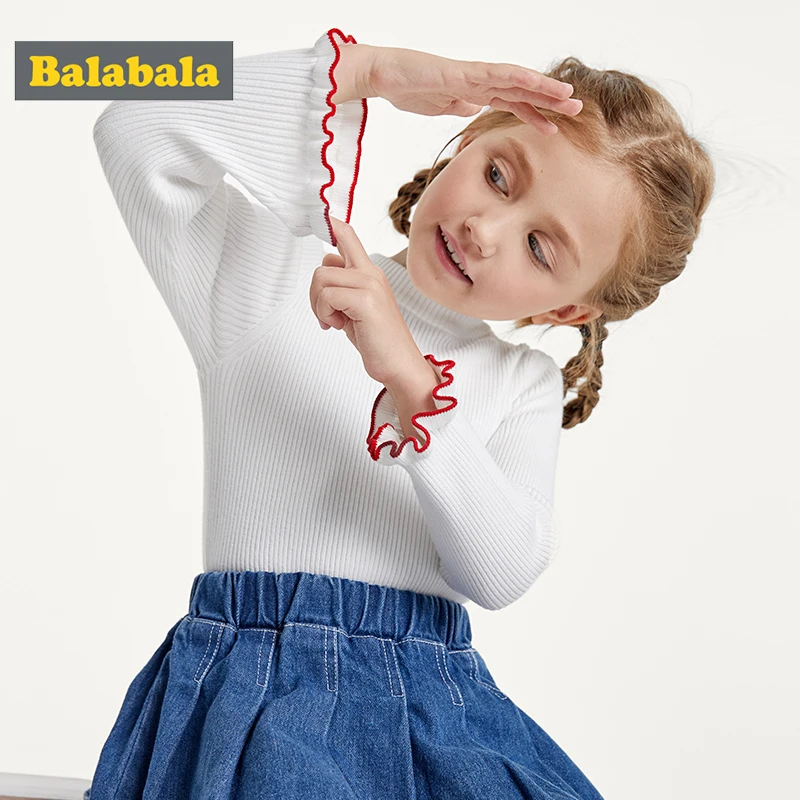 Balabala/детская одежда пуловер для малышей свитер девочек новинка 2019 года Осенний