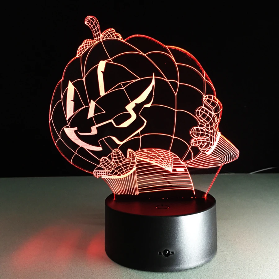 Лампа 3D Ночник детская игрушка LED сенсорная настольная лампа 7 видов цветов