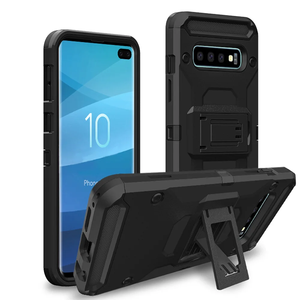 

For Samsung Galaxy S10 Plus S10e Lite Case Heavy Duty Rugged Case With Belt Clip Holster Anti Drop Cover For Samsung Galaxy S10+