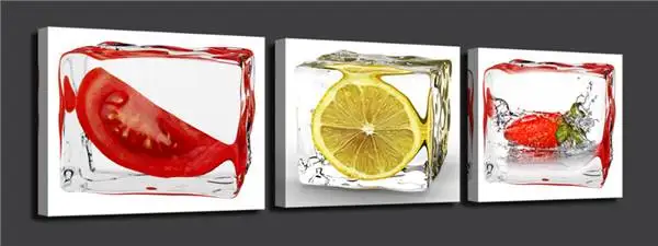 Бесплатная доставка Помидоры 3 панели/набор Hd холст печать живопись