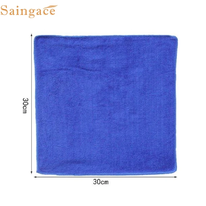 Новое практичное полотенце для чистки из мягкой микрофибры 30*30 см автомойка
