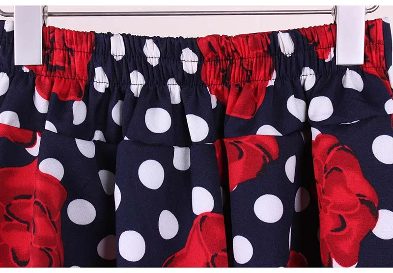 Американская и Европейская мода женские плиссированные мини-юбки с принтом в