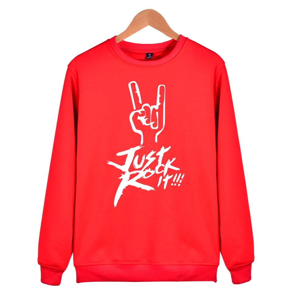 Just Rock It альбом монолитный свитшот для мужчин хип хоп Популярная рок-группа зимняя