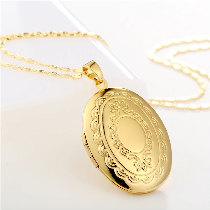 BTSETS фоторамка на память медальон Кулон ожерелье серебро/золото цвет винтажная