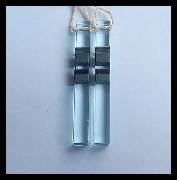 Новый дизайн серег кварц гематит обсидиан интарсия серьги из драгоценных камней