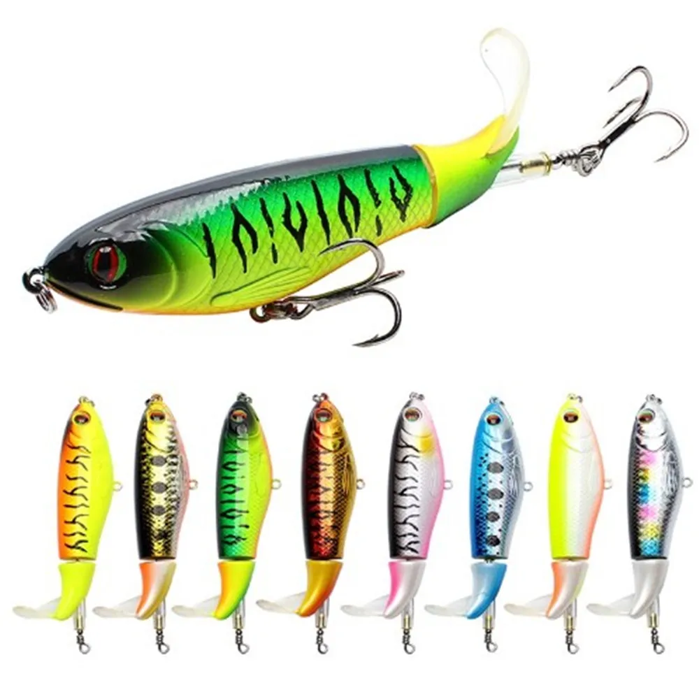 1 шт 9 см 17g вращающийся хвост Whopper Plopper рыболовная приманка блесна рыболовные