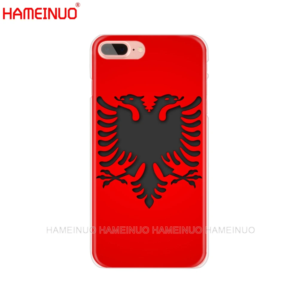 HAMEINUO с албанским флагом сотовый телефон чехол для iphone X 8 7 6 4 4s 5 5s SE 5c 6s