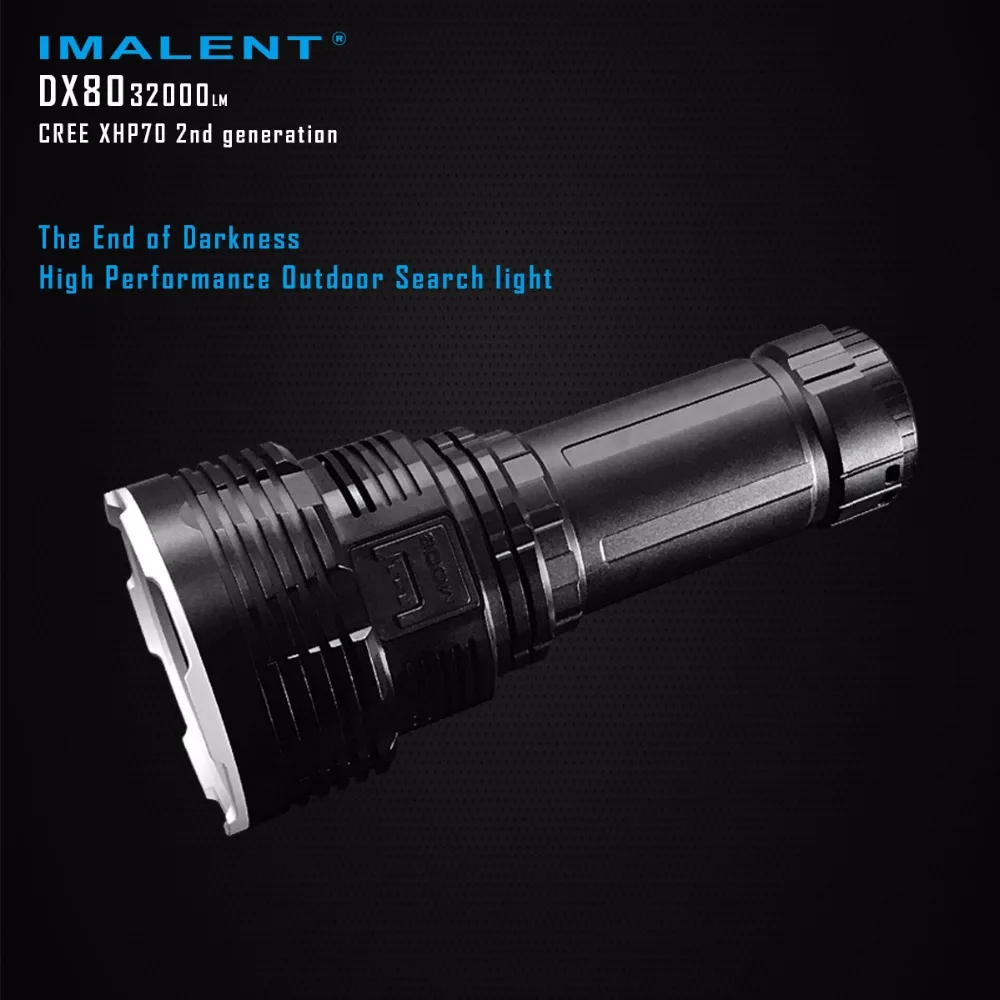 IMALENT DX80 8* Cree XHP70 светодиодный фонарик 32000 люменов 806 метров usb фонарь с зарядным интерфейсом