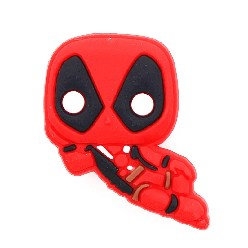 Deadpool 1 pcs Распродажа, 1 шт., украшения для обуви в стиле Джокера, Deadpool, аксессуары для обуви, украшение для обуви в виде яда для croc jibz, Детские вечерние подарки на Рождество, DONG-3DP - Цвет: Deadpool 1 pcs