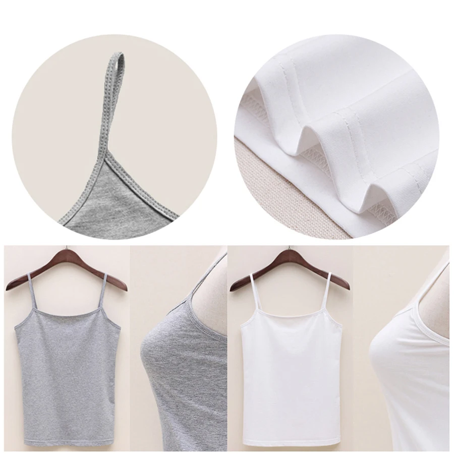 Повседневный Топ на бретелях для девушек и с забавным принтом хлопковые летние