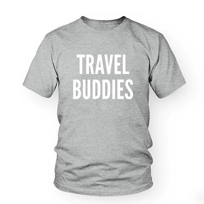 Подходящая футболка Travel Buddies унисекс Женская Мужская для пар топ отпуска на