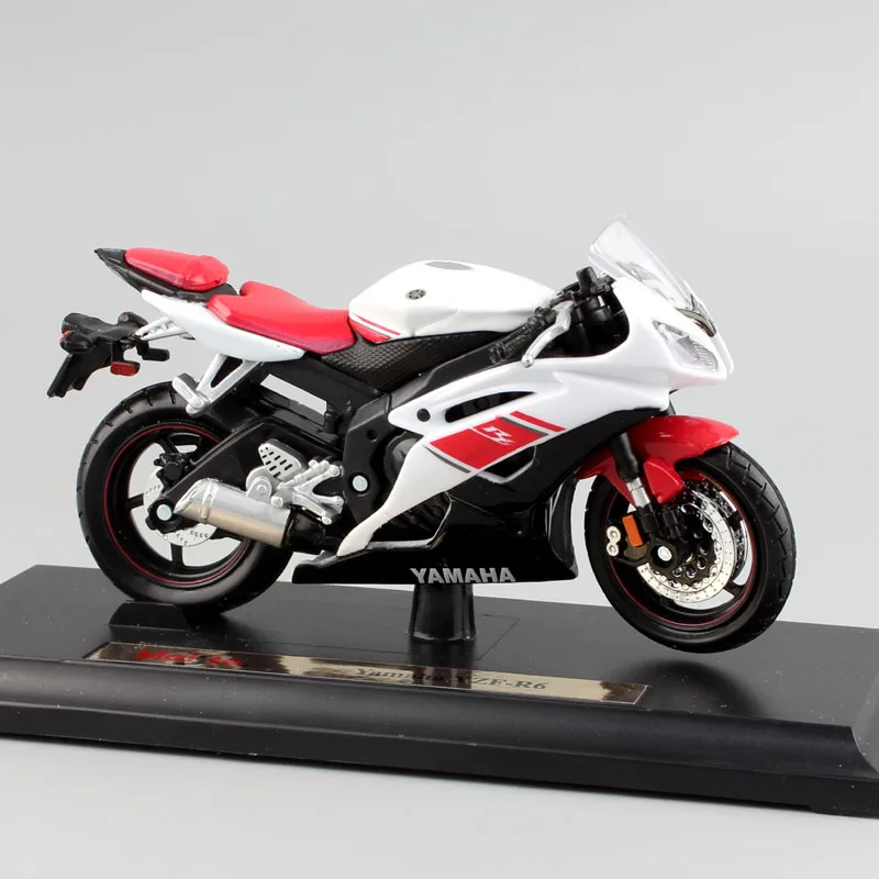 Марка 1/18 масштаб детей YAMAHA YZF R6 Мотоцикл Супер Спорт race Литье металла велосипед