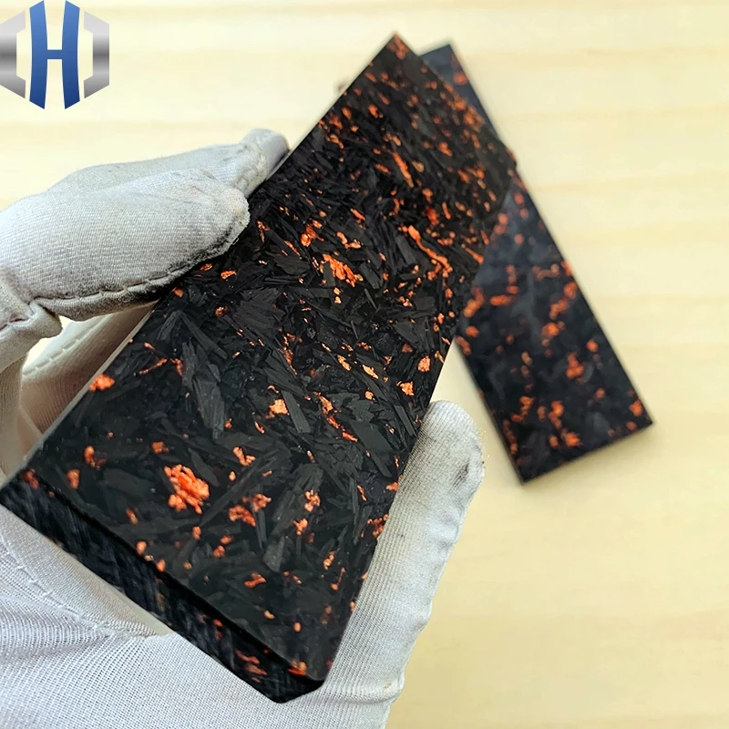 Углеродное волокно для ножа кованая ковка углеродное материал хвостовика из