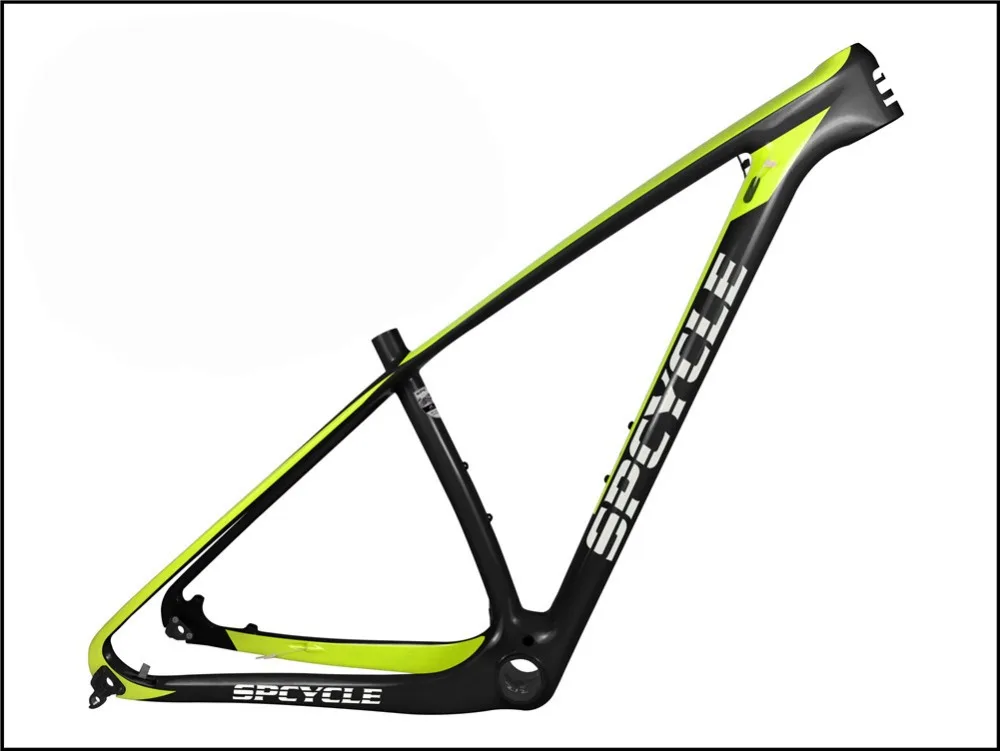 Spcycle 29er карбоновая рама для горного велосипеда 27,5 er карбоновая Передняя Велосипедная вилка рама 142*12 мм через ось и 135*9 мм QR 650B MTB велосипедная Рама