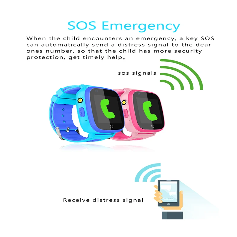 Новинка 2019 Детские Смарт часы телефон с GPS SIM картой экстренный вызов трекки