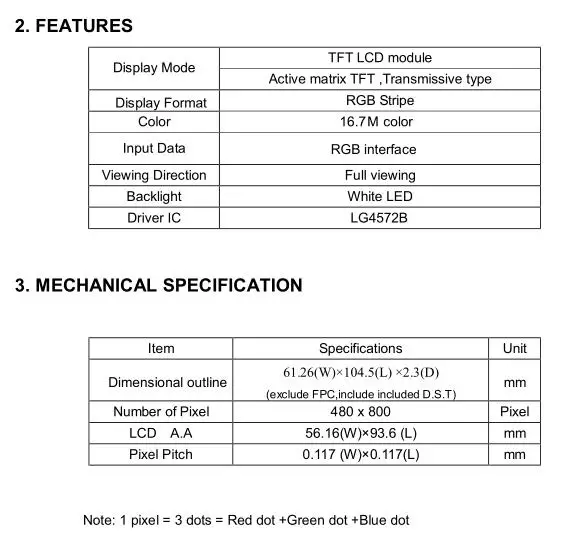 480*800 ips 4,3 дюймов TFT ЖК-экран модуль LG4572B Привод IC емкостная резистивная сенсорная панель вариант 24 бит RGB888 STM32