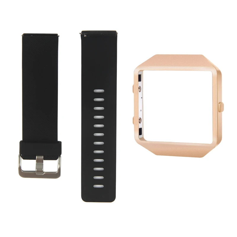 Odog сменный черный красный ремешок для часов Fitbit Blaze Bands Спортивные Мягкие