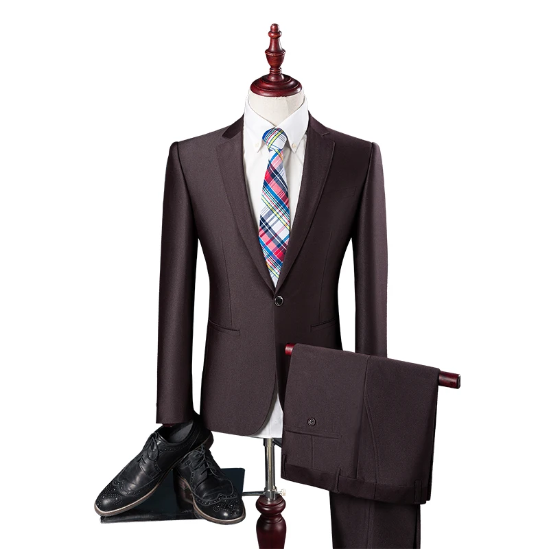 Новинка сезона 2017 высококачественный мужской деловой повседневный костюм